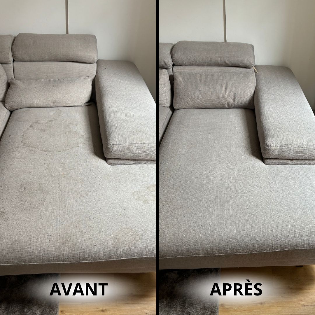 Canapé avant/après